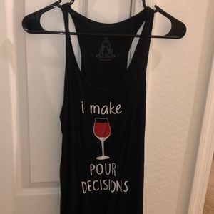 Women’s wine tank top